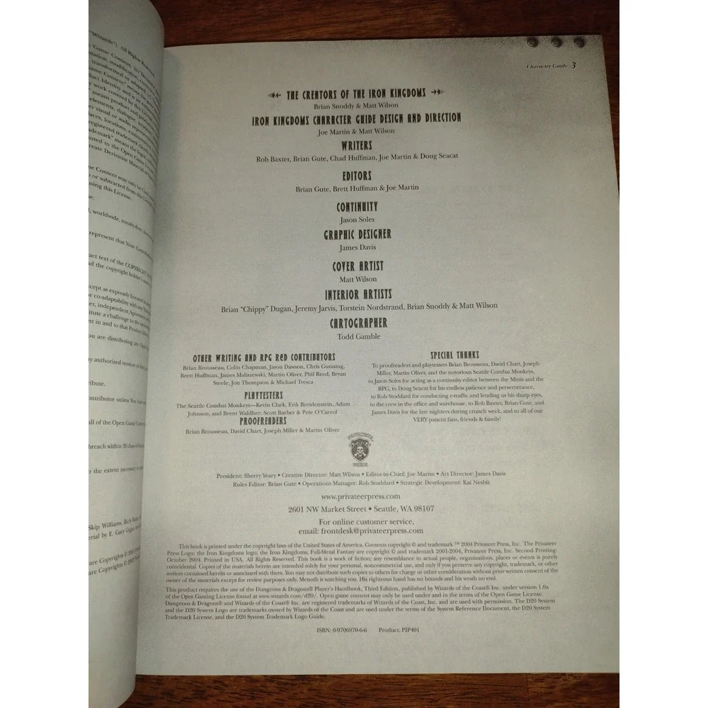 Iron Kingdoms Character Guide : Full-Metal Fantasy, Volume One by Brian Gute,...